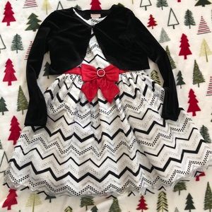 Youngland holiday dress with sweater size 6X